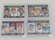 4 1966 Leader Topps Baseball Cards