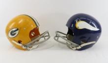 Vikings & Packers Vintage Children's Helmets