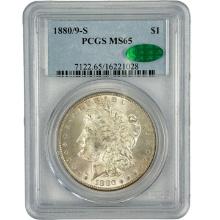 Certified 1880/9-S U.S. Morgan silver dollar