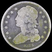 1832 U.S. draped bust quarter