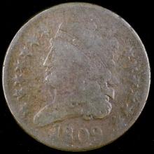 1809 U.S. classic head half cent