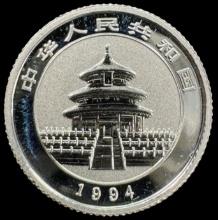 1994 China 1/10oz 10 yuan platinum coin