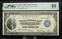 1918 $1 FRBN San Francisco Blue Seal L5671889A PMG40XF