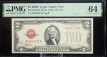 1928F $2 Legal Tender Red Seal D58066638A PMG64