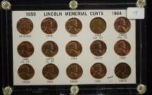 1959-1964 Lincoln Cent GEM w/sm lg Dates 60â€™s