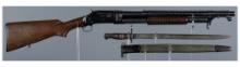 World War II U.S. Marked Winchester Model 97 Trench Shotgun