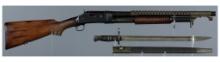 U.S. Winchester Model 97 Slide Action Shotgun with Bayonet