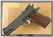 U.S. Colt Model 1911A1 National Match Pistol with Box and Letter