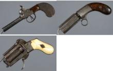 Three Antique Handguns