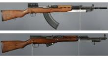 Two SKS Semi-Automatic Rifles