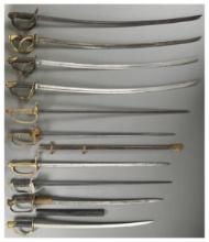 Group of 10 U.S. Civil War Era Swords