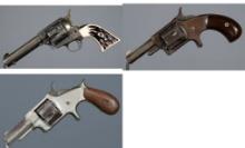 Three Single Action Revolvers