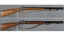 Two Thompson Center Arms Percussion Rifles