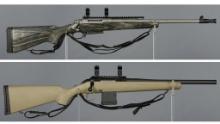 Two Ruger Bolt Action Rifles