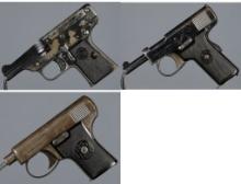 Three American Semi-Automatic Pistols