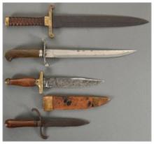 Four Fighting Knives