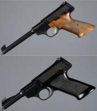 Two Belgian Browning Target Pistols