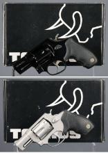Two Taurus Double Action Revolvers with Boxes