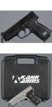 Two Kahr Arms Semi-Automatic Pistols with Cases