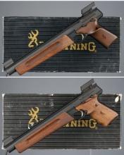 Two Browning Buck Mark Silhouette Semi-Automatic Pistols