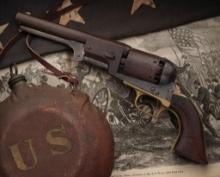 Identified U.S. Colt 2nd Contract Dragoon Revolver and Canteen