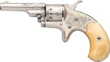 Factory Engraved Colt Open Top Pocket Spur Trigger Revolver