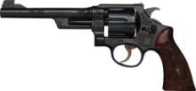 Russ Smith Engraved Smith & Wesson 38/44 Outdoorsman