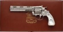 Michael Dubber Engraved Colt Diamondback Revolver with Case