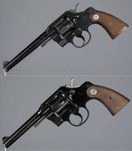 Two Colt Official Police Double Action Revolvers