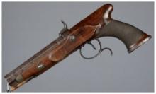 British I. Forbes & Co. Sawhandle Percussion Pistol