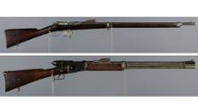 Two Antique European Military Bolt Action Rifles