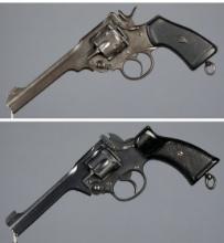 Two British Military Double Action Revolvers