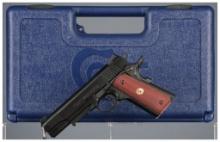 Colt Government Model Rail Gun Semi-Automatic Pistol with Case