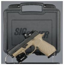 Upgraded Sig Sauer P320 Semi-Automatic Pistol with Case