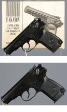 Two Baikal Makarov Pattern Semi-Automatic Pistols with Boxes