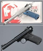 Two Ruger Semi-Automatic Pistols