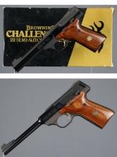 Two Browning Challenger Semi-Automatic Pistols