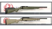 Two Ruger American Bolt Action Rifles with Boxes