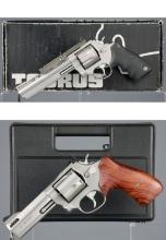 Two Taurus Double Action Revolvers with Boxes