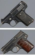 Two European Semi-Automatic Pocket Pistols