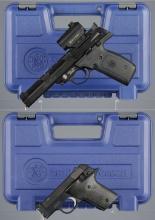 Two Smith & Wesson Semi-Automatic Rimfire Pistols with Cases