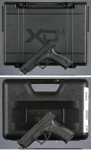 Two Springfield Armory XD Semi-Automatic Pistols with Cases