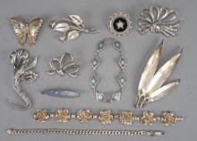 Silver Brooches, Bracelets