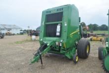 JD 460M NET WRAP ROUND BALER W/ SHAFT AND MONITOR