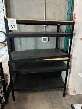 METAL WITH WOOD TOP CABINET