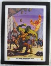 Stan Lee Signed Ltd. Edition Print THING vs. HULK by Dynamic Forces- #'d 2/99.