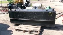 2-COMPARTMENT SERVICE TANK,  ( 50 and 150 gallon ),  88" wide, 20" deep, 28"  tall,