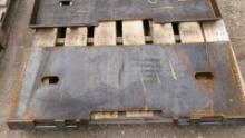 NEW WELD ON SKID LOADER PLATE,  (tax )