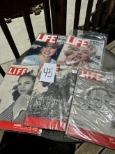 (5) Life Magazines