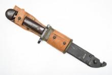 AKM Type I Bayonet (5.8" Blade) W/ Scabbard, Insulator & Frog